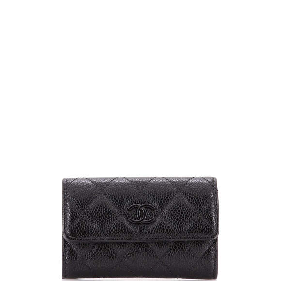 Chanel Incognito Flap Card Case Quilted Caviar